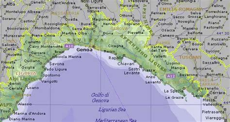 Liguria Political Map • Mapsof.net