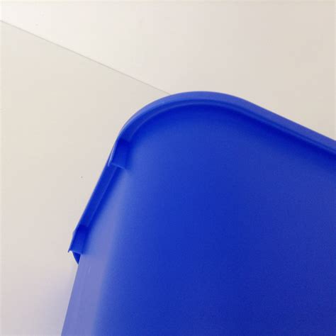 Blue Plastic Office Recycling Bin, Wastebasket | Prestige