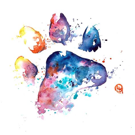 Printable Paw Print - Digital Download - Whitehouse Art