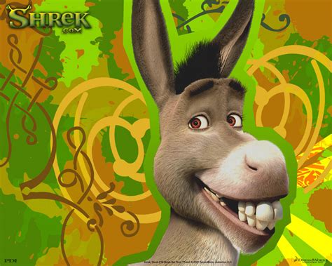 Download Smiling Donkey From Shrek Wallpaper | Wallpapers.com