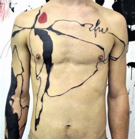 abstract body art tattoo