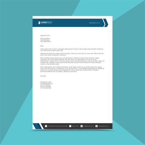 Professional Business Letterhead Design Template 324955 Vector Art at ...