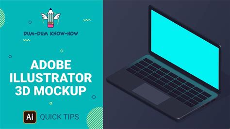 Isometric 3D Adobe Illustrator Video Tutorial: Laptop mockup | Adobe ...