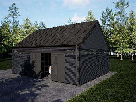 Modern Garage Plan, Shed Drawings Detailed, Storage Garden Farmhouse ...