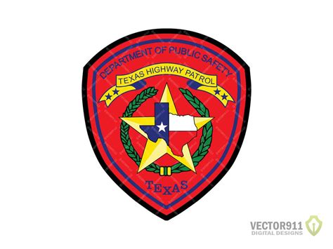 Texas DPS Highway Patrol Logo Layered Texas State Police - Etsy