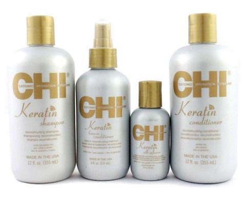 CHI KERATIN SHAMPOO, CONDITIONER, LEAVE IN CONDITIONER, SILK INFUSION ...