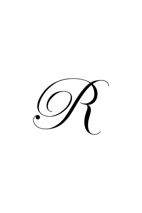 Free Cursive Letters Printable: Royal Fancy Capital R