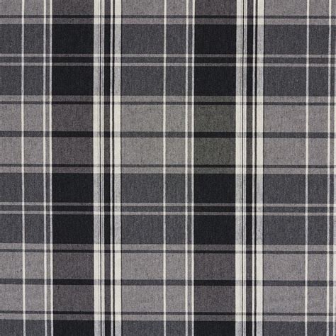 E805 Black, Grey And White Classic Plaid Jacquard Upholstery Fabric