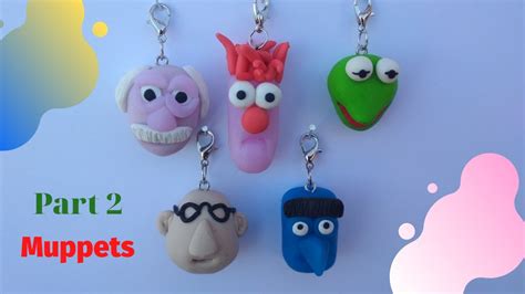 Muppets | Polymer clay art for beginners | Keychain | Part 2 | Clay art ...