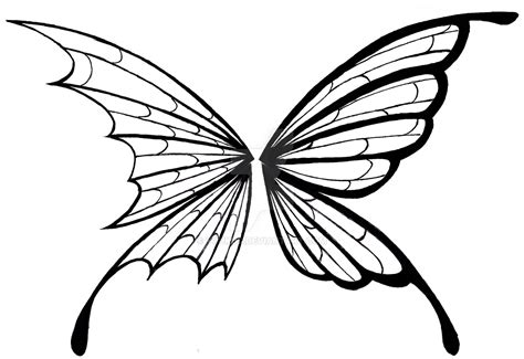 Butterfly Wings Drawing at GetDrawings | Free download