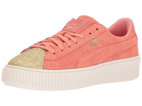 PUMA - Kids Puma Girls Glam Low Top Lace Up Fashion, Orange, Size ...