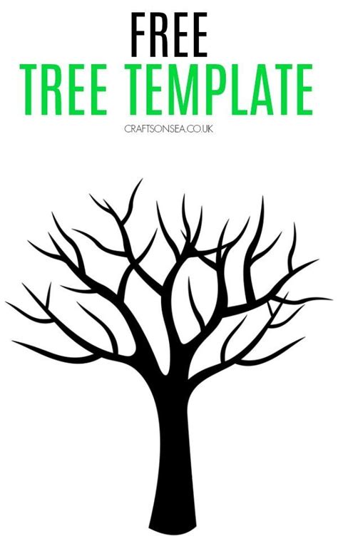 Free Tree Template for Four Seasons Craft