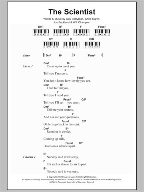 The Scientist | Sheet Music Direct