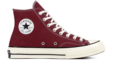 Converse Rubber All Star Chuck 70 Hi Dark Burgundy in Red for Men - Lyst