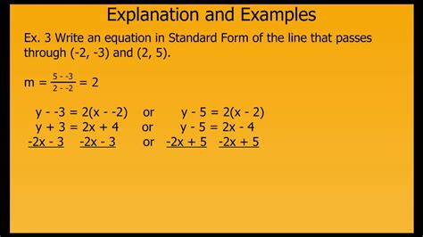 Standard Form Of Linear Equations - Tessshebaylo