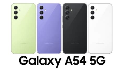 All Colors of Galaxy A54 5G: Design and colors Options - YouTube