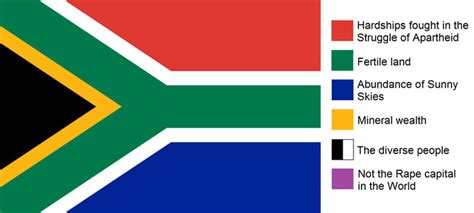 The meaning behind the South African flag - 9GAG