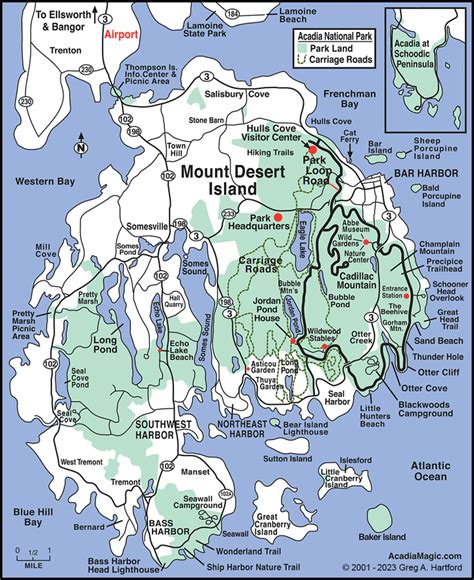 Acadia National Park Hiking Trail Map Pdf - Ansley Melloney