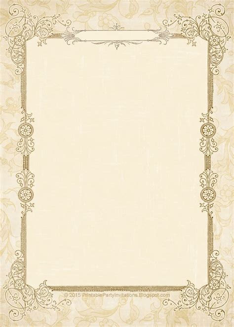 FREE Printable Vintage Wedding Invitations | Vintage wedding ...