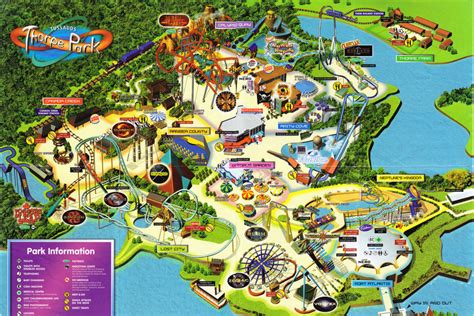 Thorpe Park - 2006 Park Map