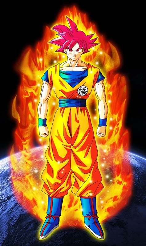 Goku Super Saiyan God Wallpapers - Wallpaper Cave