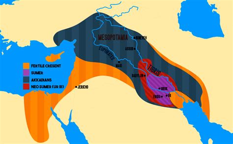 Sumer Civilization Map