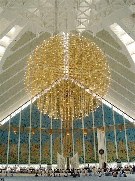 Chandelier at Shah Faisal | Mosque, Islamic architecture, Pakistan