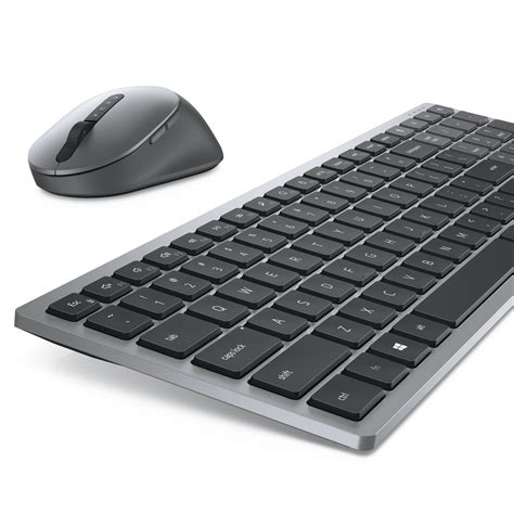 Dell | DELL KM7120W keyboard RF Wireless + Bluetooth QWERTY Grey, Titanium