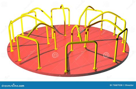 Playground Merry Go Round Image Stock Illustration - Illustration of ...