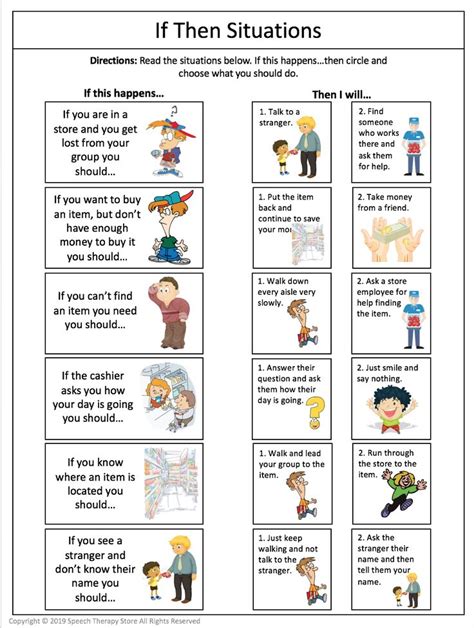 7+ Free Community Outings Printables Life Skills - Speech Therapy Store ...