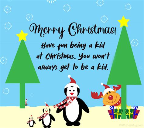 Christmas Card Sayings For Kids