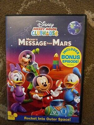 DISNEYS MICKEY MOUSE Clubhouse Mickey's Message From Mars Dvd Disney ...