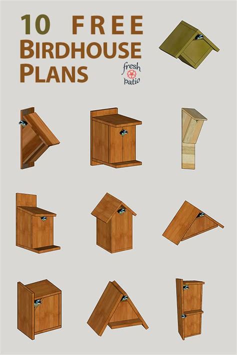 10 FREE DIY Birdhouse Plans Built for $3 - Simple No Drilling Designs ...