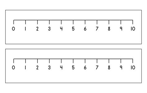 1-10 Number Line Printable