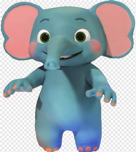 Personaje de elefante de dibujos animados cocomelon, png | PNGWing