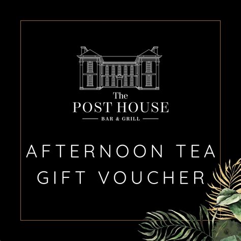 Afternoon Tea for Two Gift Voucher - The Post House