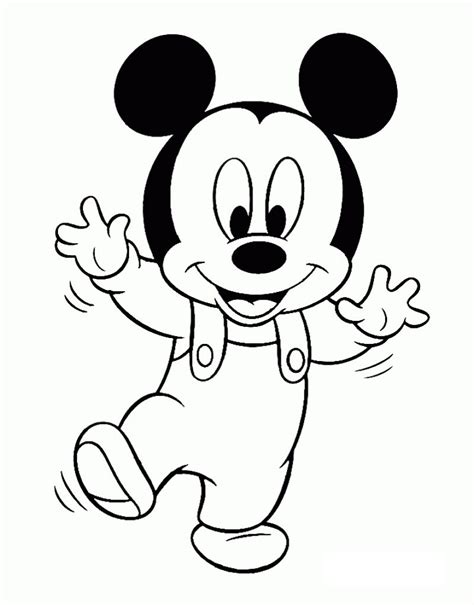 Cute Baby Mickey Mouse Coloring Pages | Printable Shelter | Mickey ...