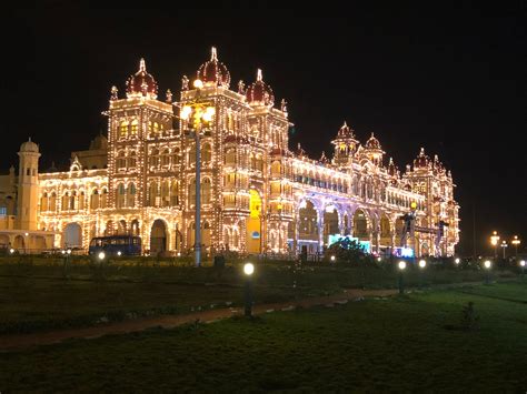 Free stock photo of lights, mysore, night