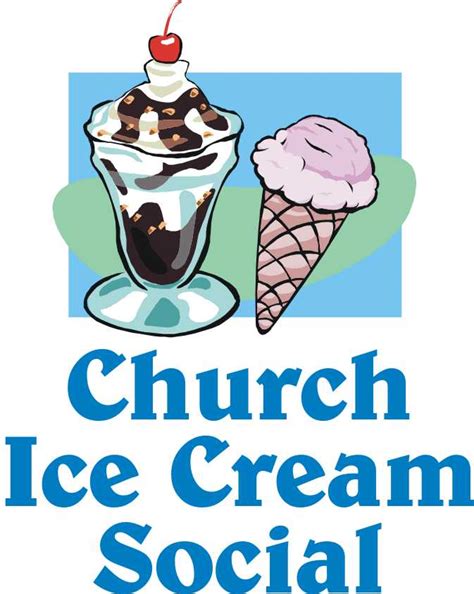 Church Ice Cream Social Clipart