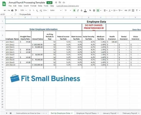 Free Excel Payroll Template