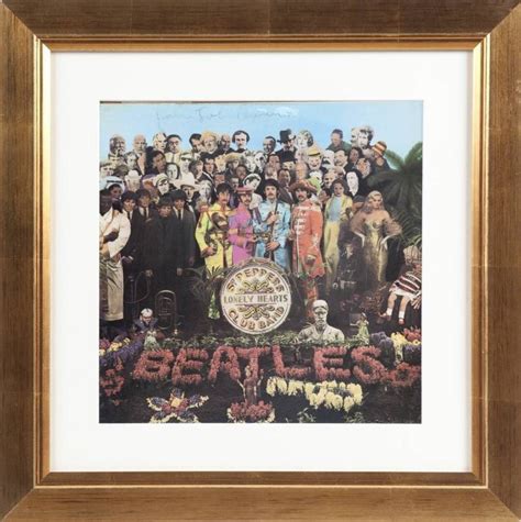 JOHN LENNON SIGNED SGT. PEPPER'S ALBUM COVER