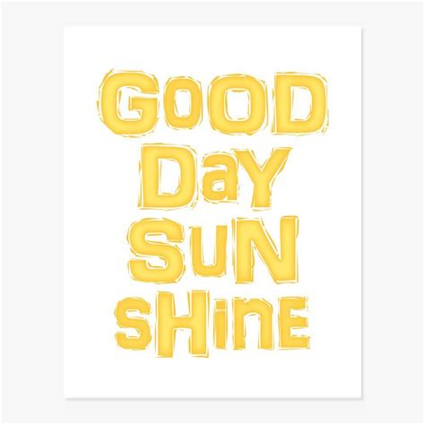 Good Day Sunshine | Typography Print – ColorBee Creative