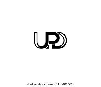 Letter Upd Logo Design Idea Concept Stock Vector (Royalty Free ...