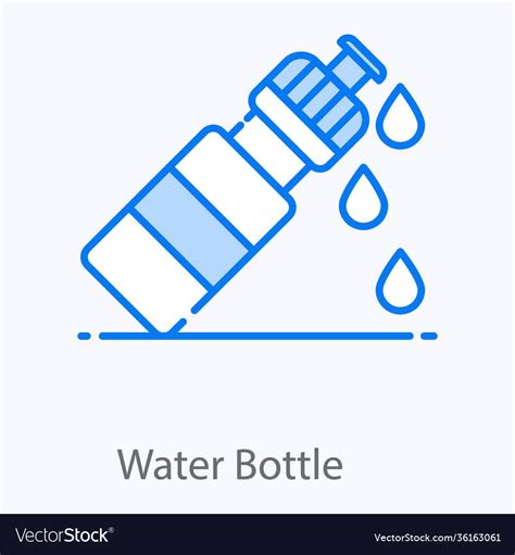 Water bottle Royalty Free Vector Image - VectorStock