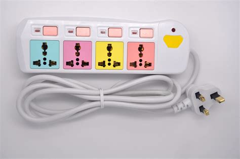 Movable Multi Function Colorful Extension Electrical Multiple Plug ...