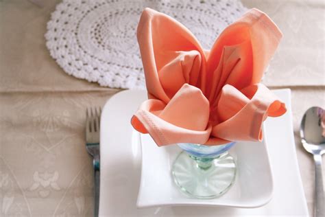 Napkin folding Flower | Napkin folding flower, Napkin folding, Napkin ...