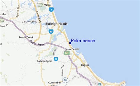 Palm Beach Map Gold Coast | Beach Map