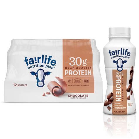 Fairlife Nutrition Plan Chocolate, 30g Protein Shake, 11.5 fl oz, 12 ...