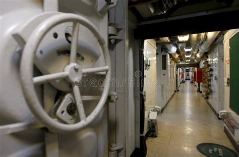 Military ship interior stock image. Image of submarine - 25018813