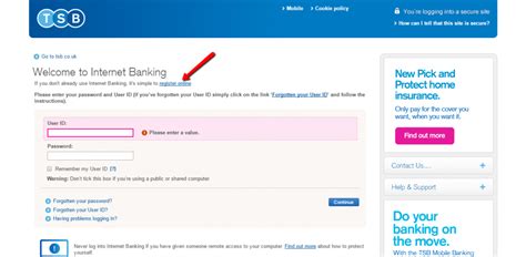 TSB UK Online Banking Login - CC Bank